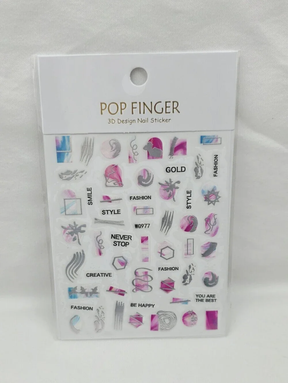 Trendy Self Adhesive Nails Art Transfer Sticker